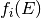 f_i(E)